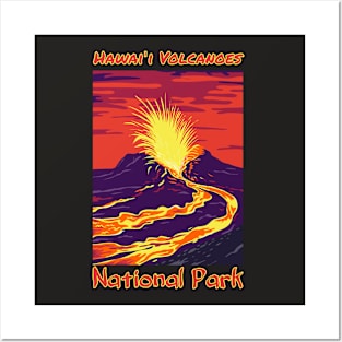 Hawaii Volcanoes National Park T-Shirt | Camping Hiking Posters and Art